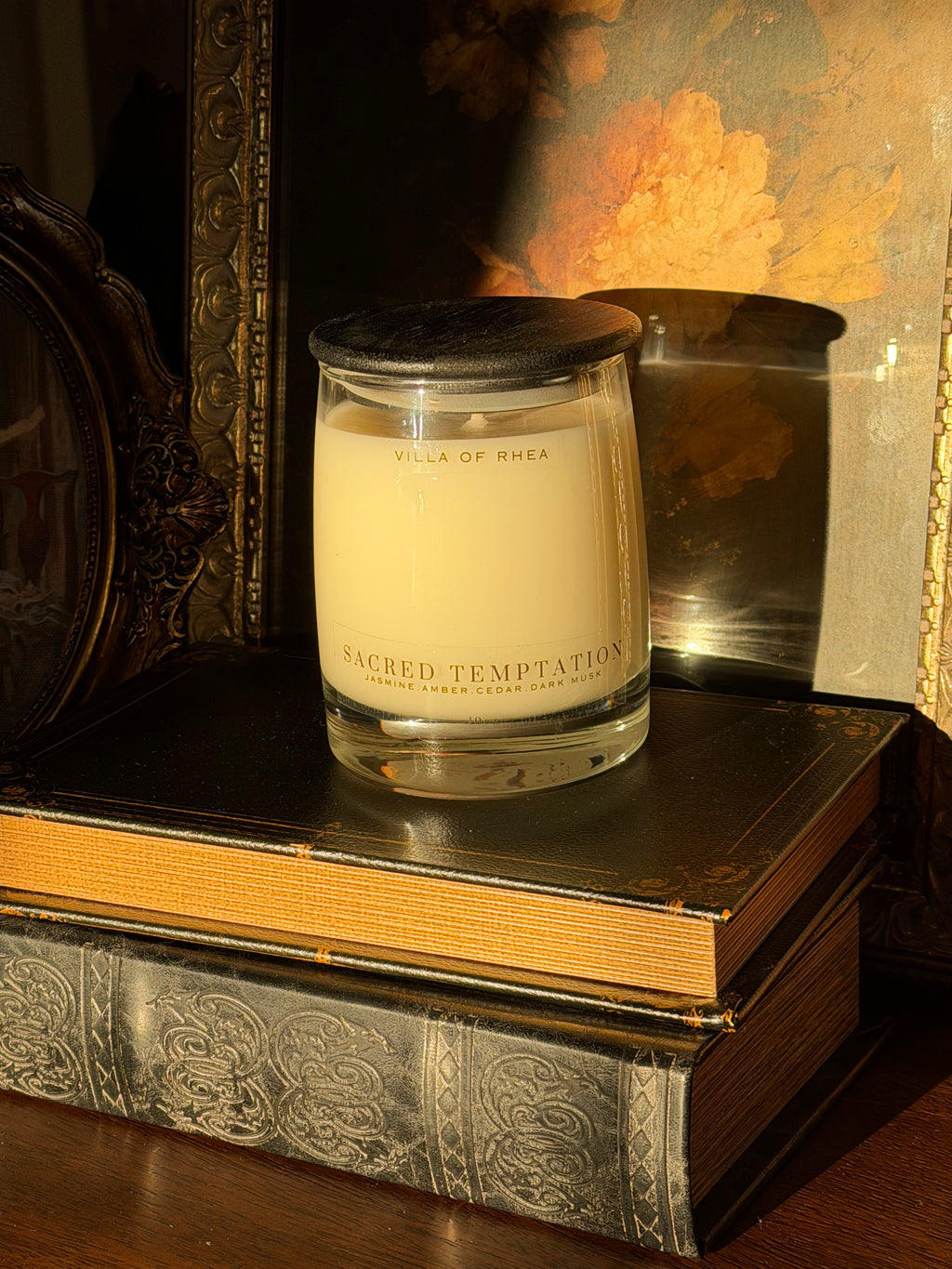 Sacred Temptation Soy Wax Candle | Jasmine, Amber, Cedar & Dark Musk