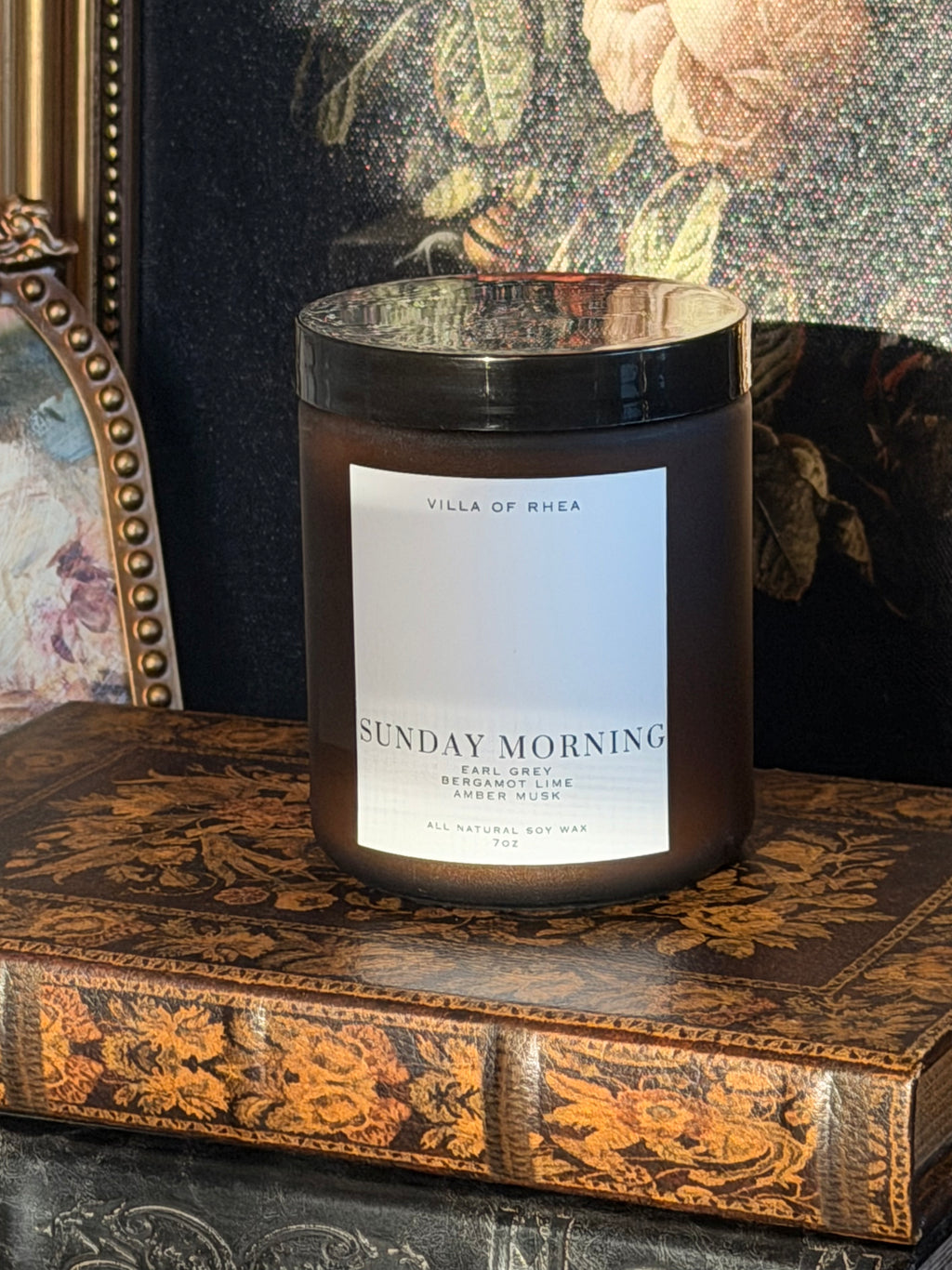 Sunday Morning Soy Wax Candle | Earl Grey, Bergamot Lime & Amber Musk