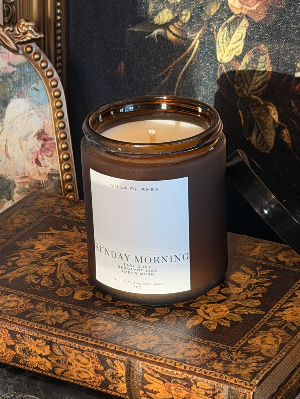Sunday Morning Soy Wax Candle | Earl Grey, Bergamot Lime & Amber Musk
