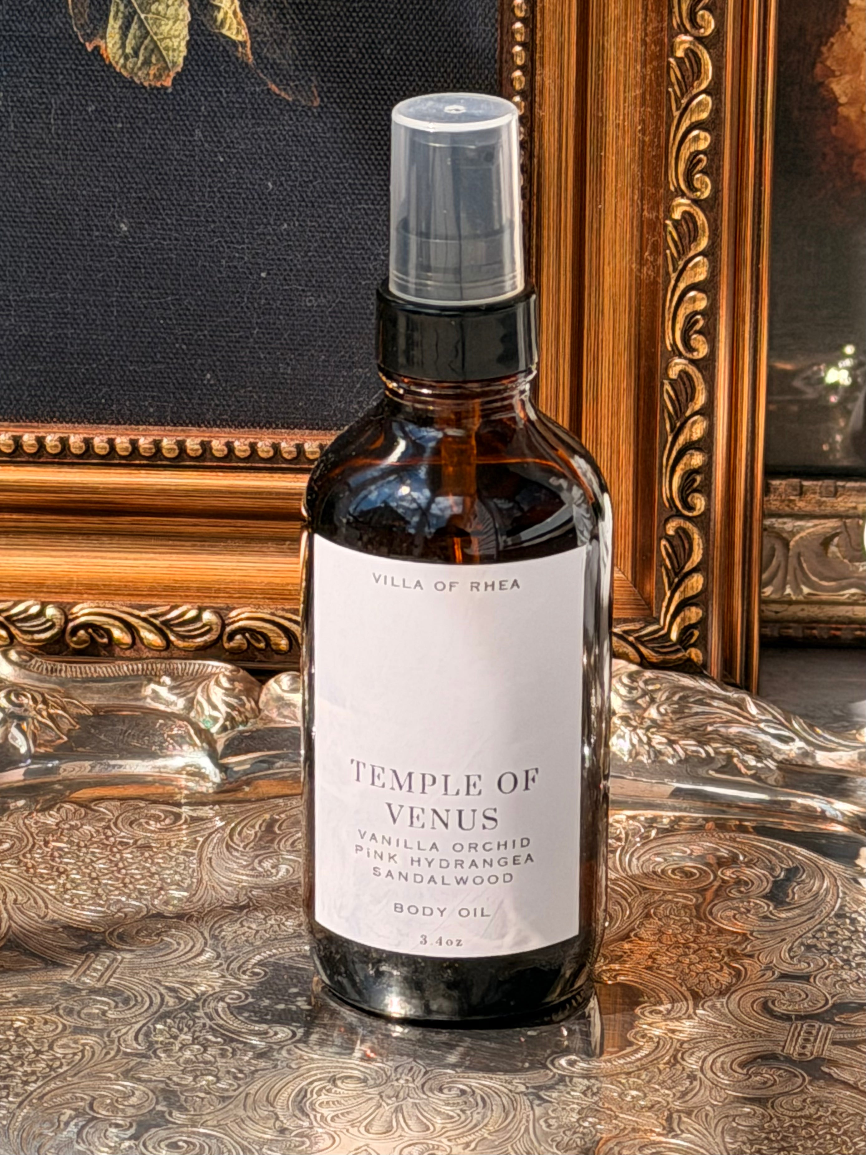 TEMPLE OF VENUS TRAVEL SIZED BODY OIL | VANILLA ORCHID, HYDRANGEA & SANDALWOOD