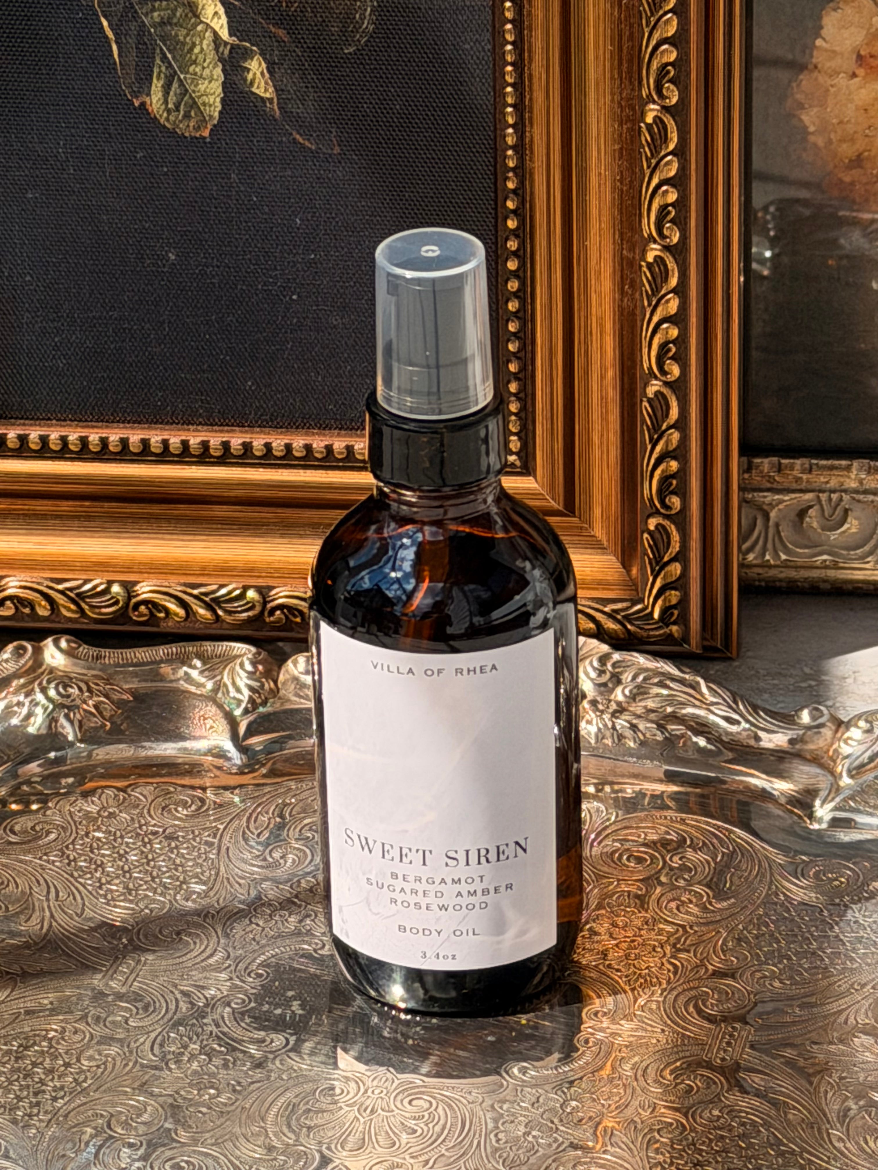 SWEET SIREN TRAVEL SIZED BODY OIL | BERGAMOT, SUGARED AMBER & ROSEWOOD